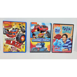 Nickolodean DVDs‎ set 3, includes: Caring with Blue, Ninja Blaze and Axle City
